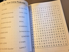 Lot of 2 Word-Search Large Print Puzzle Books-Kappa True Crime & Search & Circle
