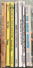 Vintage Kids books, lot of 7, Herbie, Old Yeller, Wizard of Oz, Great Houdini