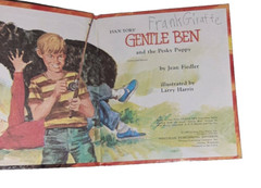 Tell-A-Tale Gentle Ben and the Pesky Puppy Whitman 1969 Children’s Book Vintage