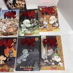 Jeff Smith Volumes 1-8 Bone Comic Series Graphix Scholastic Books Lot Graphic +1