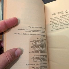 1960s Tolkien Lord Of The Rings Trilogy Book Set Ballantine