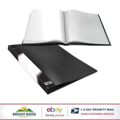 Presentation Book with 40 Clear Sleeves for Artwork and Reports 8.5×11.5in