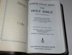 Harper Study Bible RSV Natural Morocco Bonded Leather