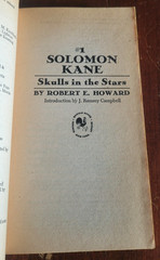 Solomon Kane: Skulls in the Stars – Robert E. Howard – 1978 Bantam PB Fantasy