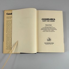 Casablanca Script and Legend Howard Koch 1973 First Printing Film History