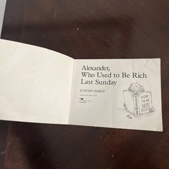 Vintage Alexander- Terrible, Horrible, No Good, Very Bad Day & Used To Be Rich