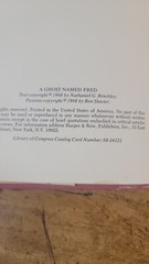 I Can Read Level 1 Ser.: A Ghost Named Fred by Nathaniel Benchley (1968, Library