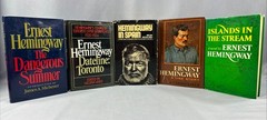 Lot of 5 Ernest Hemingway Related Mixed Titles Vintage Books HC/DJ