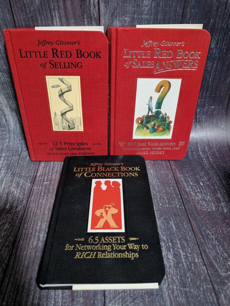 Jeffrey Gitomer’s Little Red Black Books Lot: Sales Selling Connections