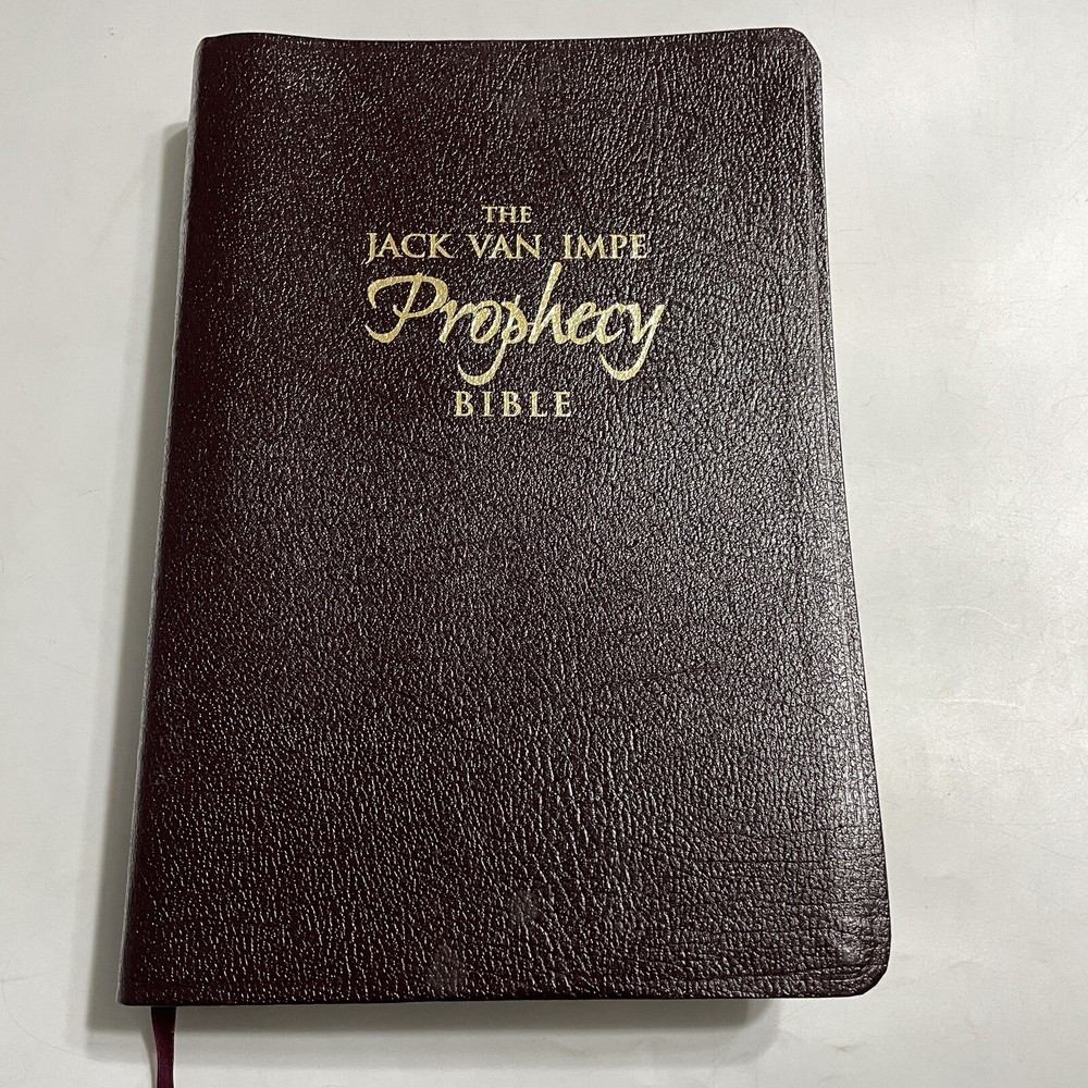 KJV Jack Van Impe Prophecy Bible Burgundy Leather Red Letter Limited Edition