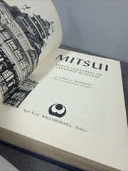 Mitsui: Three Centuries of Japanese Business by John G. Roberts 1974 Hardcover