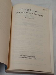 Cicero and the Roman Republic Paperback F. R. Cowell 1964