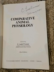 Comparative Animal Physiology SIGNED by C. Ladd Prosser (1973, Hardcover)