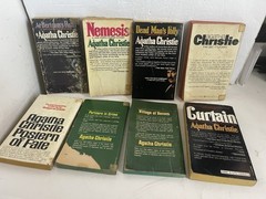 Lot of 8 Vintage Agatha Christie Paperbacks Mixed Titles & Years