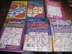 Lot of 6 Dell CRAZY FOR SUDOKU Puzzle BKS&KAPPA HOT NEW PUZZLE CRAZE BKS
