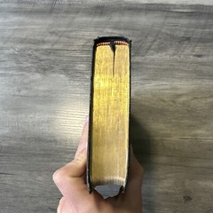 VTG Bound Holy Bible Black French MOROCCO LEATHER Concordance Cambridge Univer