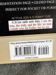 New The Holy Bible : King James Version by Holman Large Print Compact KJV 2000