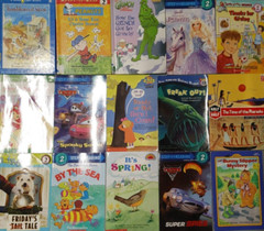 Lot of 100 Level 2 Readers RANDOM MIX Book Bundle Step Into Reading DK Hello