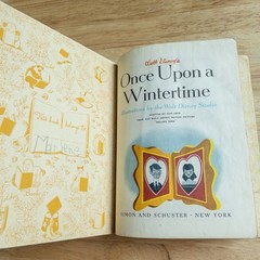 Once Upon A Wintertime Walt Disney Little Golden Book 1950 1st Ed A D12 Vintage
