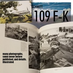 BOOK: MESSERSCHMITT BF 109F THROUGH K – HARD COVER SH1023CSN