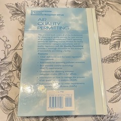 Air Quality Permitting R. Leon Leonard Hardcover Air Pollution Law Textbook