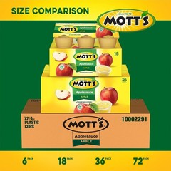 Portable Apple Sauce Cups, 4 oz x 72
