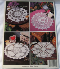 AMERICAN SCHOOL OF NEEDLEWORK PRETTY DOILIES CROCHET BOOKLET 1218 DELSIE RHOADES