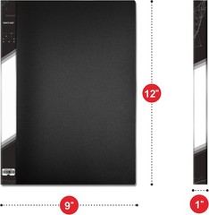 Presentation Book with 40 Clear Sleeves for Artwork and Reports 8.5×11.5in