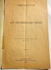 Restoration Of Lost And Obliterated Corners- General Land Office- 1891-free ship