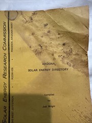 Solar Energy Research Commission Arizona Solar Energy Directory By Judi Wright