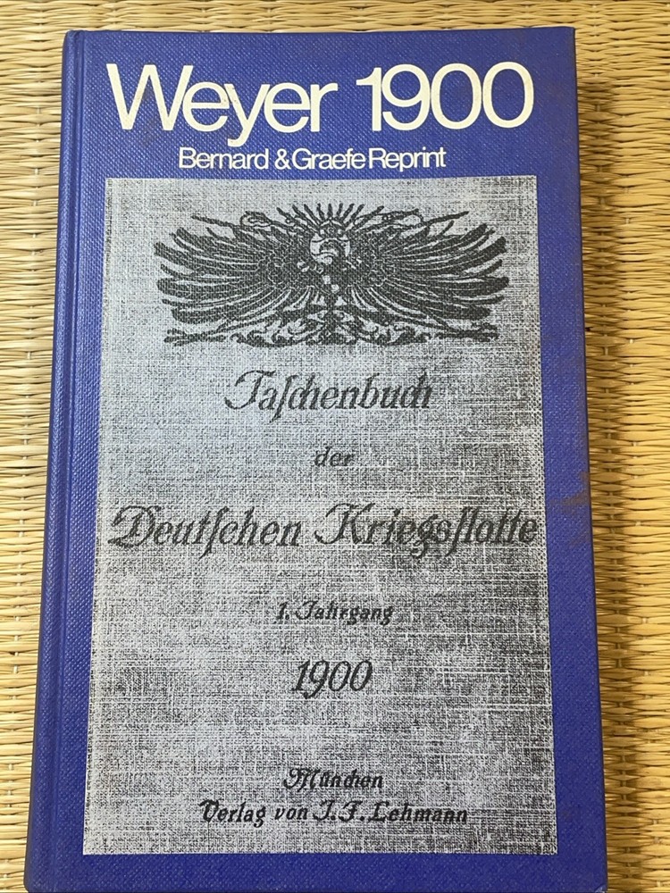 Taschenbuch der deutschen Kriegsflotte 1. Jahrgang Weyer B Reprint 1900