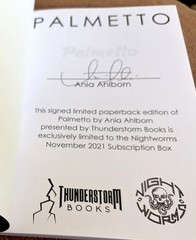 PALMETTO Ania Ahlborn Signed Limited Edition Thunderstorm Night Worms Books