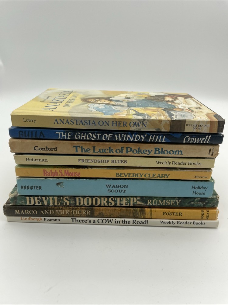 Lot of 9 Vintage Weekly Reader Hardcover Books – 60’s, 80’s, 90’s