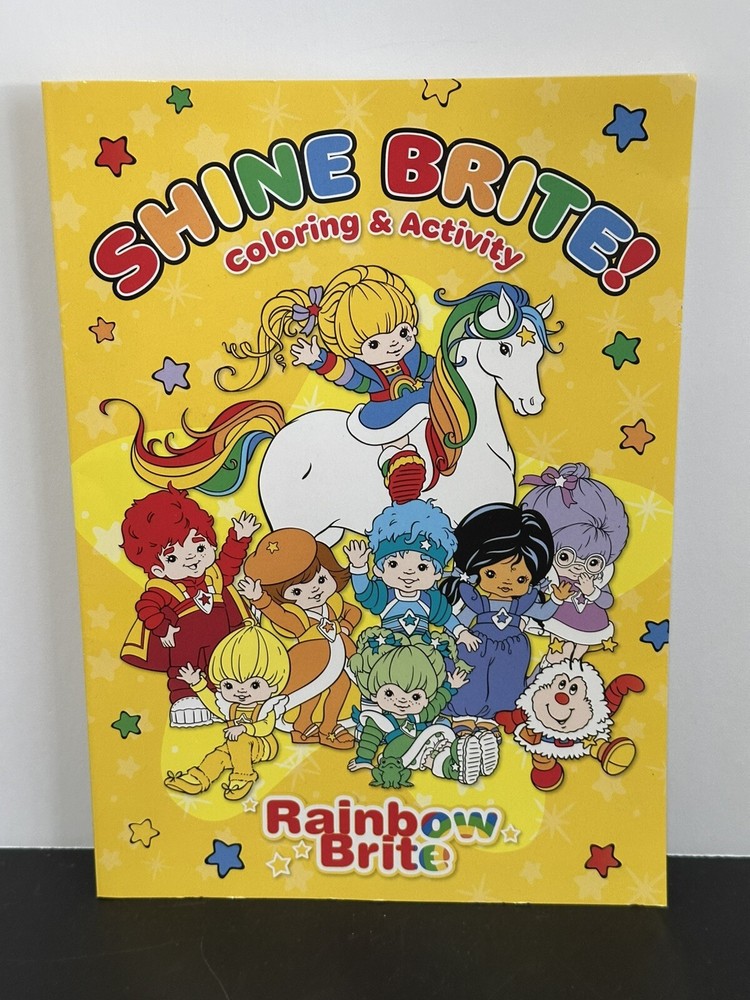 Rainbow Brite Coloring Book Shine Brite Coloring Activity 80 Pages NEW!