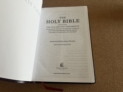 KJV Comfort Print Reference Giant Print Bible Burgundy Bonded Leather Red Ltr