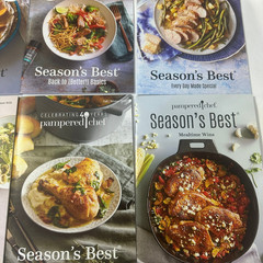 Pampered Chef Season’s Best Recipe Book Bundle of 12 Cookbooks Kitchen Cooking