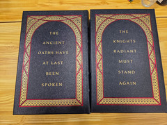 Words of Radiance Leatherbound Signed by Brandon Sanderson, 1st Edition