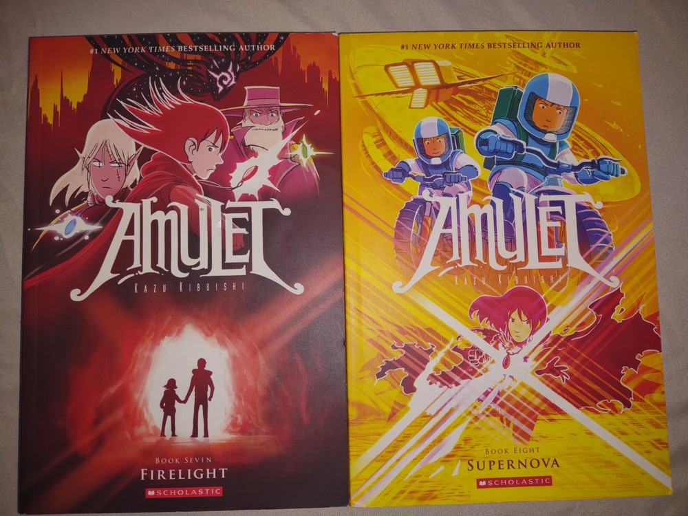 Amulet Vol. 7 & 8 Paperback Bundle by Kazu Kibuishi | Graphic Novel Set