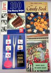 Lot 4 Vintage 1940s-50s Recipe Booklet Cookbook Pillsbury Country Kitchens Candy