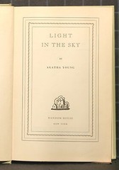 LIGHT IN THE SKY by Agatha Young 1948 Hardcover 1360