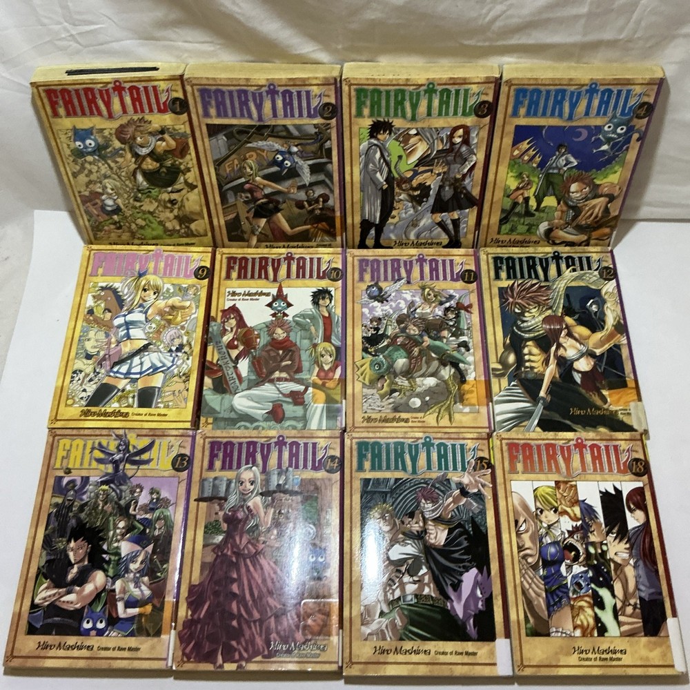 Fairy Tail Manga Set Hiro Mashima, Paperback Vol 1-4 9-15, 18 28 35 37-39 46 54