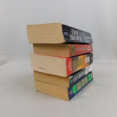 5pc Paperback Lot Dan Brown Thriller Novels Robert Langdon Series #2692