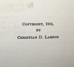 My Ideal of Marriage 1916 HC 1st Edition Christian D Larson RARE VG+