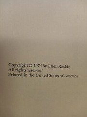 Moose Goose and Little Nobody by Ellen Raskin 1974 Parents Magazine Press HC