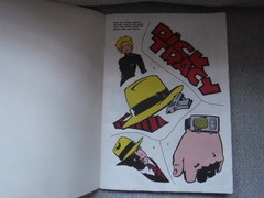 Dick Tracy Lot Giant Sticker Fun Coloring Book + 2 Folders 1990 Golden Vintage