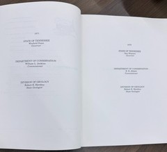 Descriptions of Tennessee Caves by Larry Matthews 2000 SC Dept of Env & Cons G