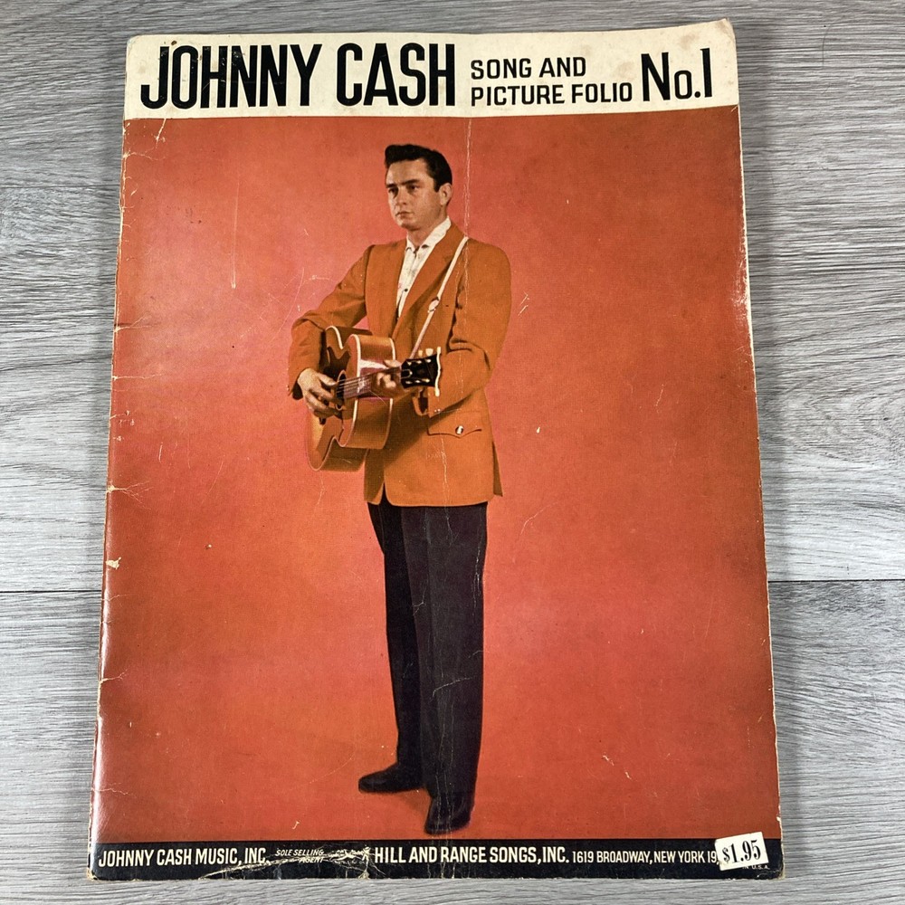 JOHNNY CASH SONG AND PICTURE FOLIO NO.1 40-PAGES LOTS OF PHOTOS 1959