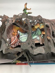 Peter Pan Robert Sabuda Pop-Up HC Illustrated Little Simon Red Blue USA