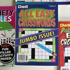 Lot of 10 Variety Puzzle Books – Crosswords, Word Find, Etc. – Dell, Kappa