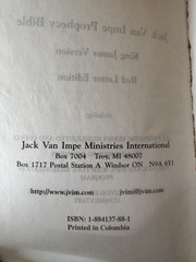Jack Van Impe Prophecy Bible 2nd Edition King James Version KJV Original Box